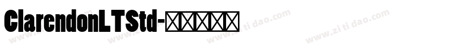 ClarendonLTStd字体转换