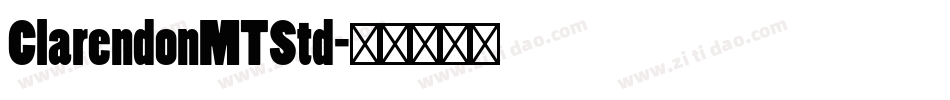 ClarendonMTStd字体转换