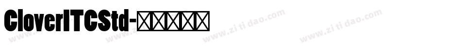 CloverITCStd字体转换