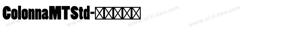 ColonnaMTStd字体转换