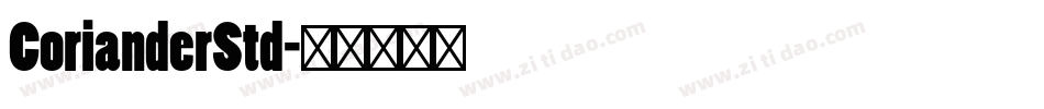 CorianderStd字体转换