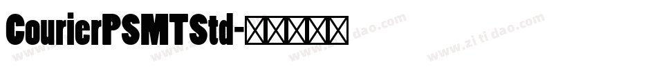 CourierPSMTStd字体转换