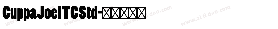 CuppaJoeITCStd字体转换