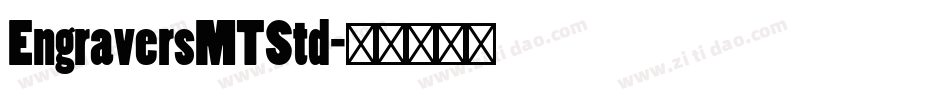 EngraversMTStd字体转换