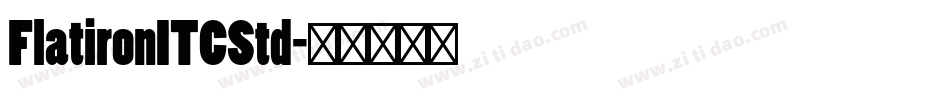 FlatironITCStd字体转换