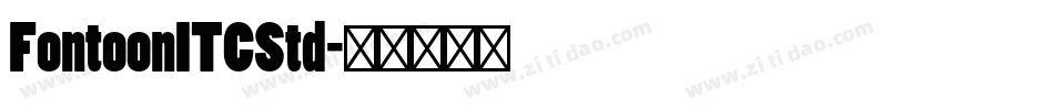 FontoonITCStd字体转换