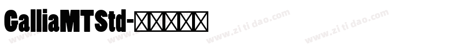 GalliaMTStd字体转换