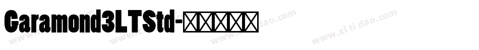 Garamond3LTStd字体转换