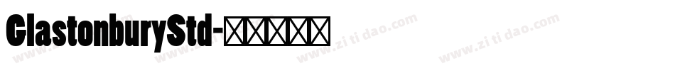 GlastonburyStd字体转换
