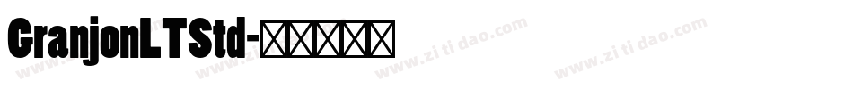 GranjonLTStd字体转换