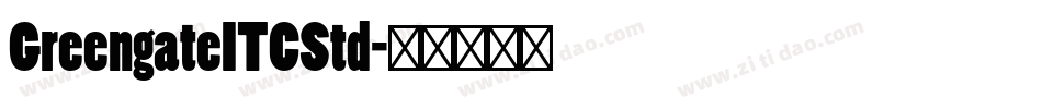 GreengateITCStd字体转换