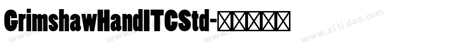 GrimshawHandITCStd字体转换