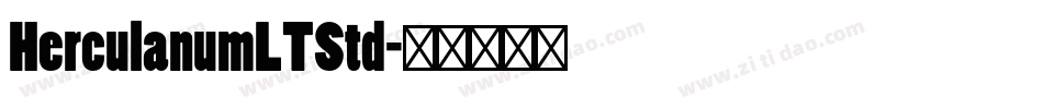 HerculanumLTStd字体转换