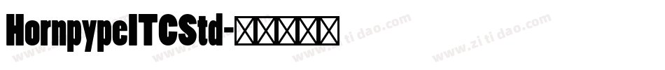 HornpypeITCStd字体转换