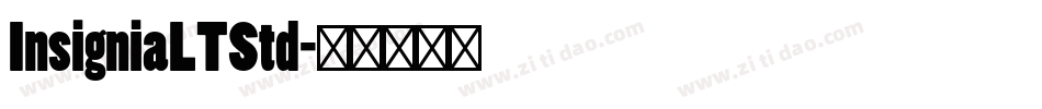 InsigniaLTStd字体转换