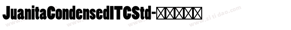 JuanitaCondensedITCStd字体转换