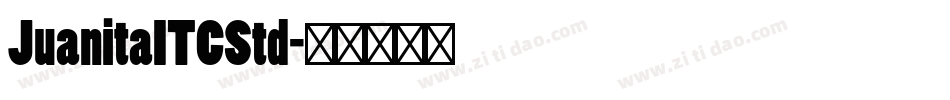JuanitaITCStd字体转换