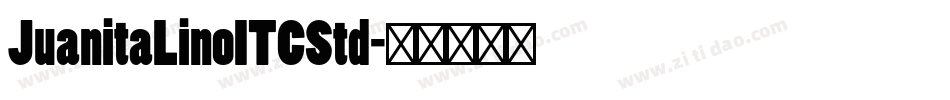 JuanitaLinoITCStd字体转换