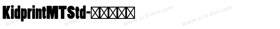 KidprintMTStd字体转换