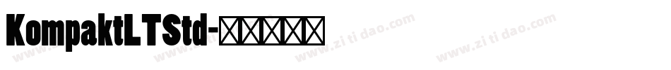 KompaktLTStd字体转换
