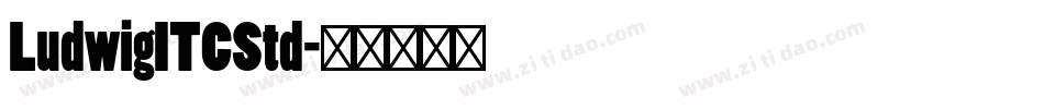 LudwigITCStd字体转换
