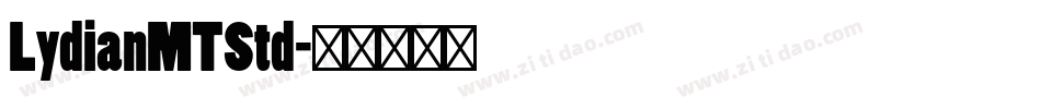 LydianMTStd字体转换