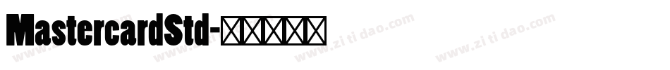 MastercardStd字体转换