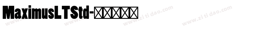 MaximusLTStd字体转换