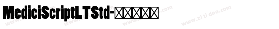 MediciScriptLTStd字体转换