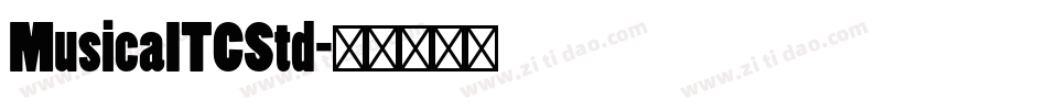 MusicaITCStd字体转换