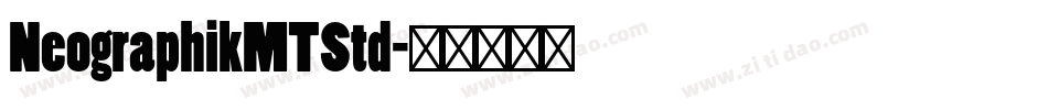 NeographikMTStd字体转换