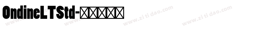 OndineLTStd字体转换