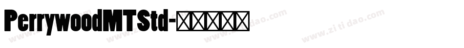 PerrywoodMTStd字体转换