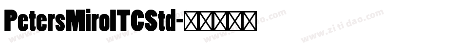 PetersMiroITCStd字体转换
