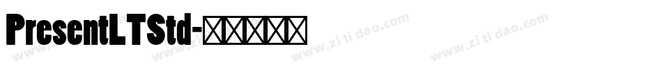 PresentLTStd字体转换