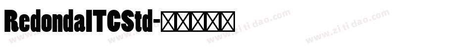 RedondaITCStd字体转换