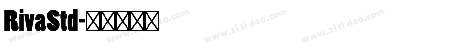 RivaStd字体转换