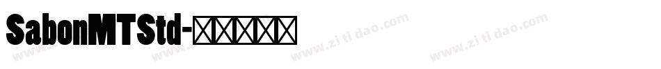 SabonMTStd字体转换