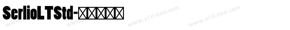 SerlioLTStd字体转换