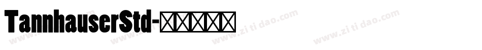TannhauserStd字体转换