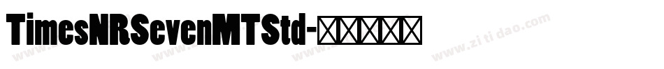TimesNRSevenMTStd字体转换