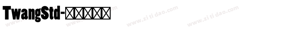 TwangStd字体转换