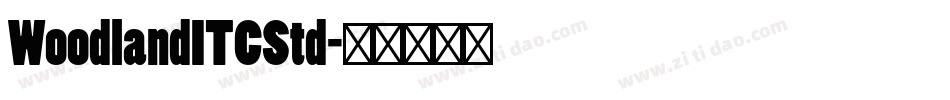 WoodlandITCStd字体转换