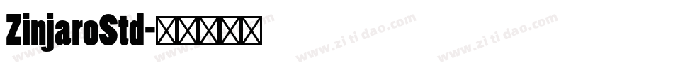 ZinjaroStd字体转换