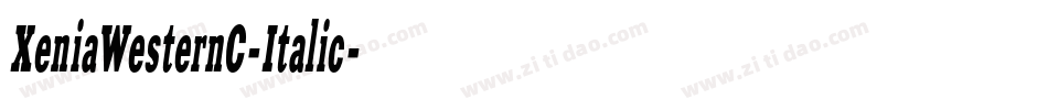 XeniaWesternC-Italic字体转换