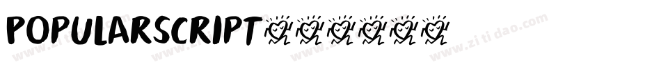 PopularScript字体转换
