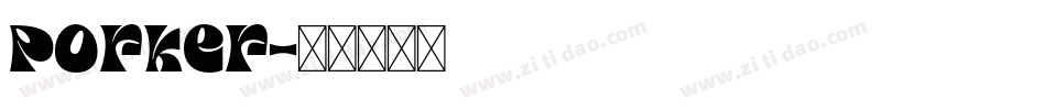 Porker字体转换