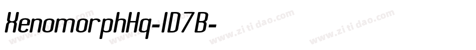 XenomorphHq-1D7B字体转换