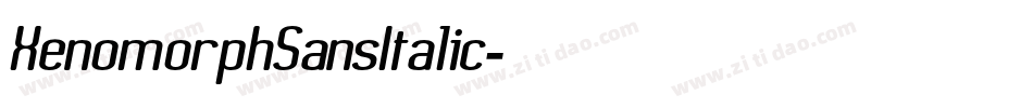 XenomorphSansItalic字体转换