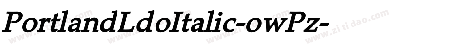 PortlandLdoItalic-owPz字体转换